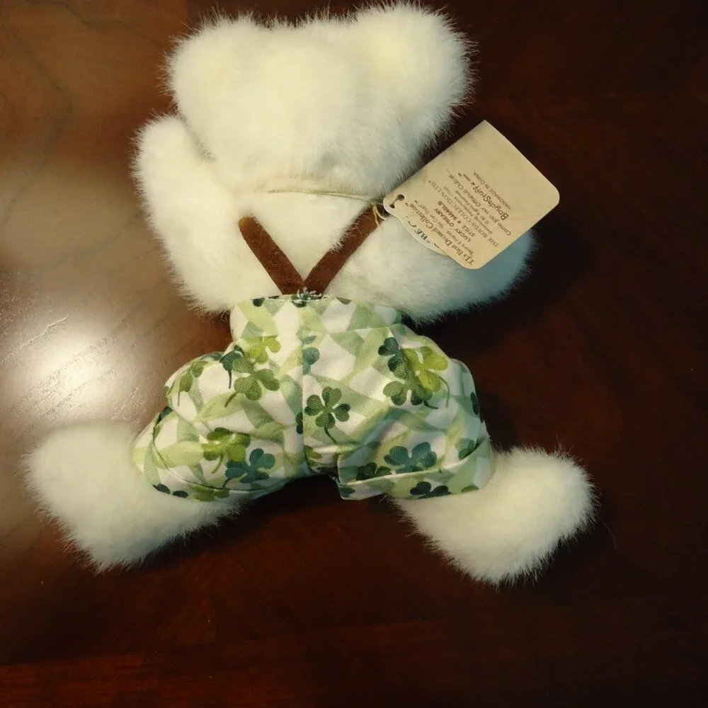 Longaberger Lucky You Basket w/ Boyds Bears LUCKY O'BEARY Bear